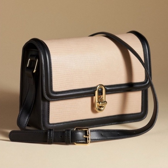 Jules Kae Handbags - Jules Kae MIA Bag in Blush Lizard / Black, NWT